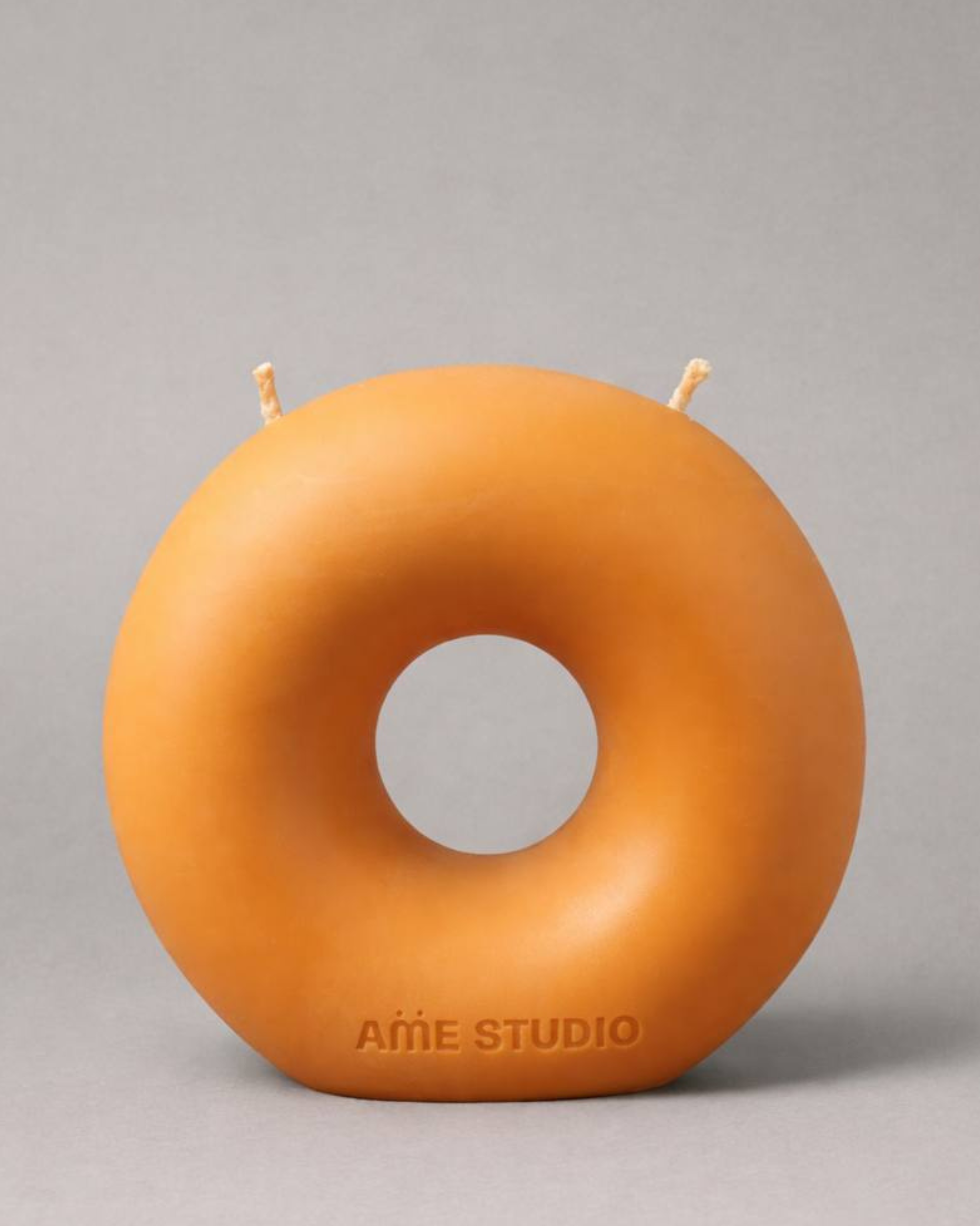 Orange Donut Candle
